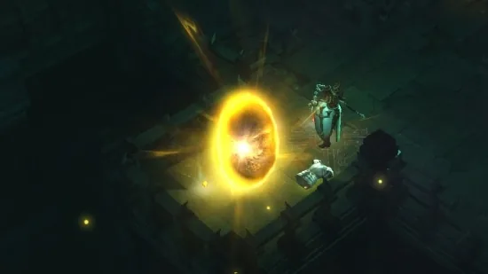 Ein Schatzgoblin hinterlässt ein Portal ins Reich der Schätze